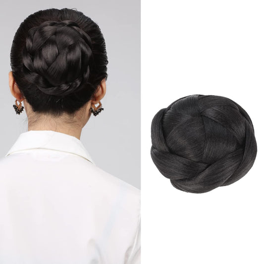 Lush Locks Braided Hair Bun for Women