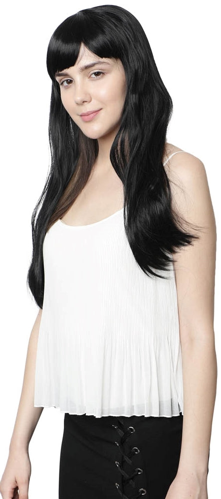 Lush Locks  Long Straight With Bangs