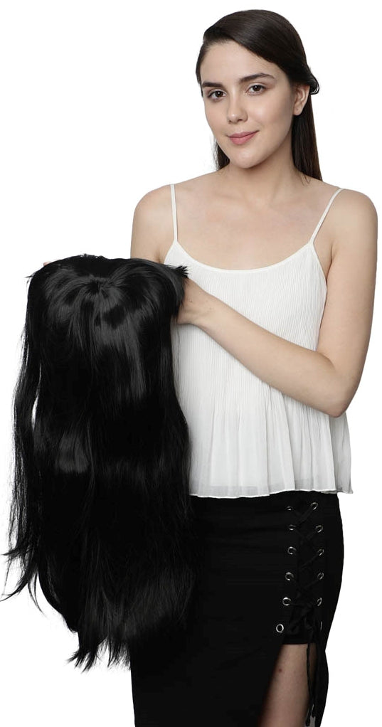 Lush Locks  Long Straight With Bangs