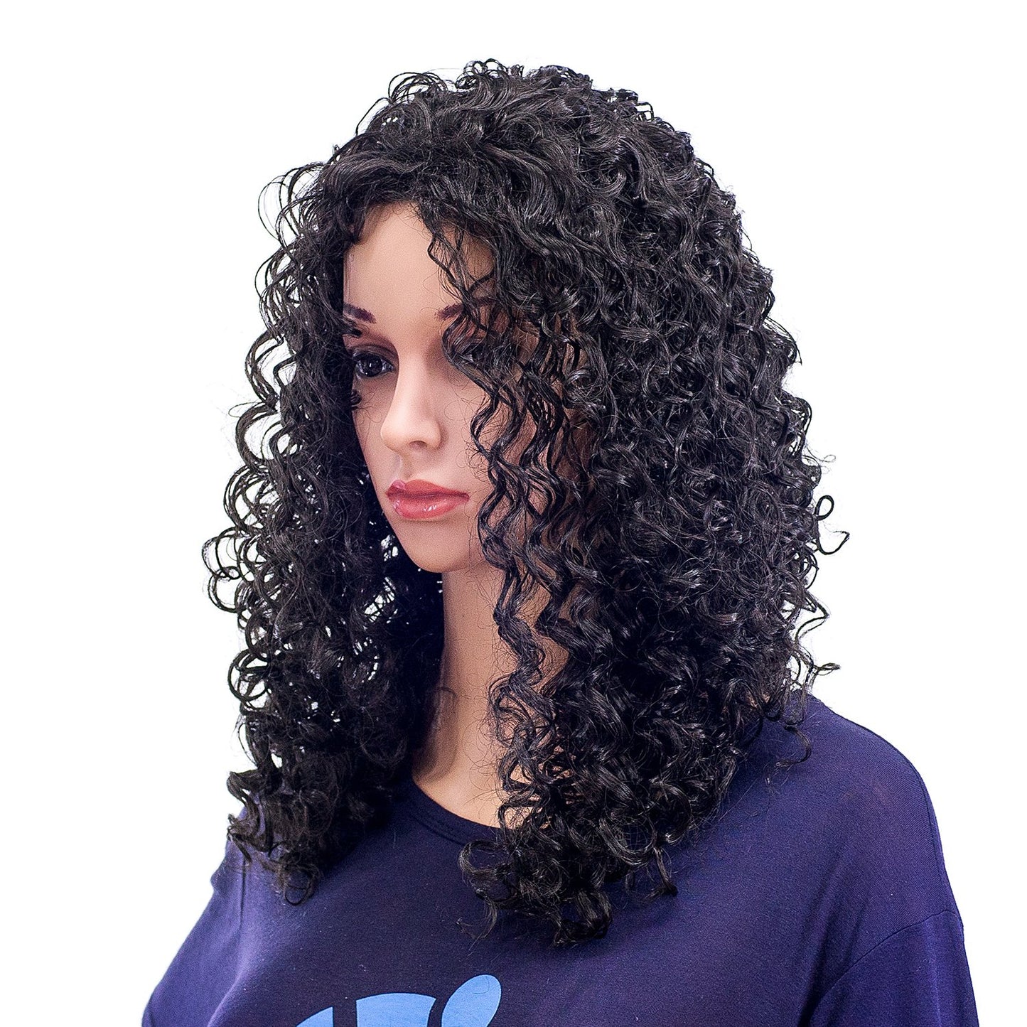 Lush Locks Super Curly 20-Inch Long Big Bouffant Curly Wigs for Women Synthetic Heat Resistant Fiber Hair Pieces with Wig Cap