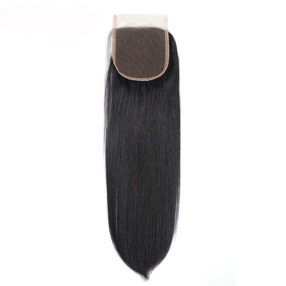 Lush Locks Virgin Human Hair Lace Closure Straight