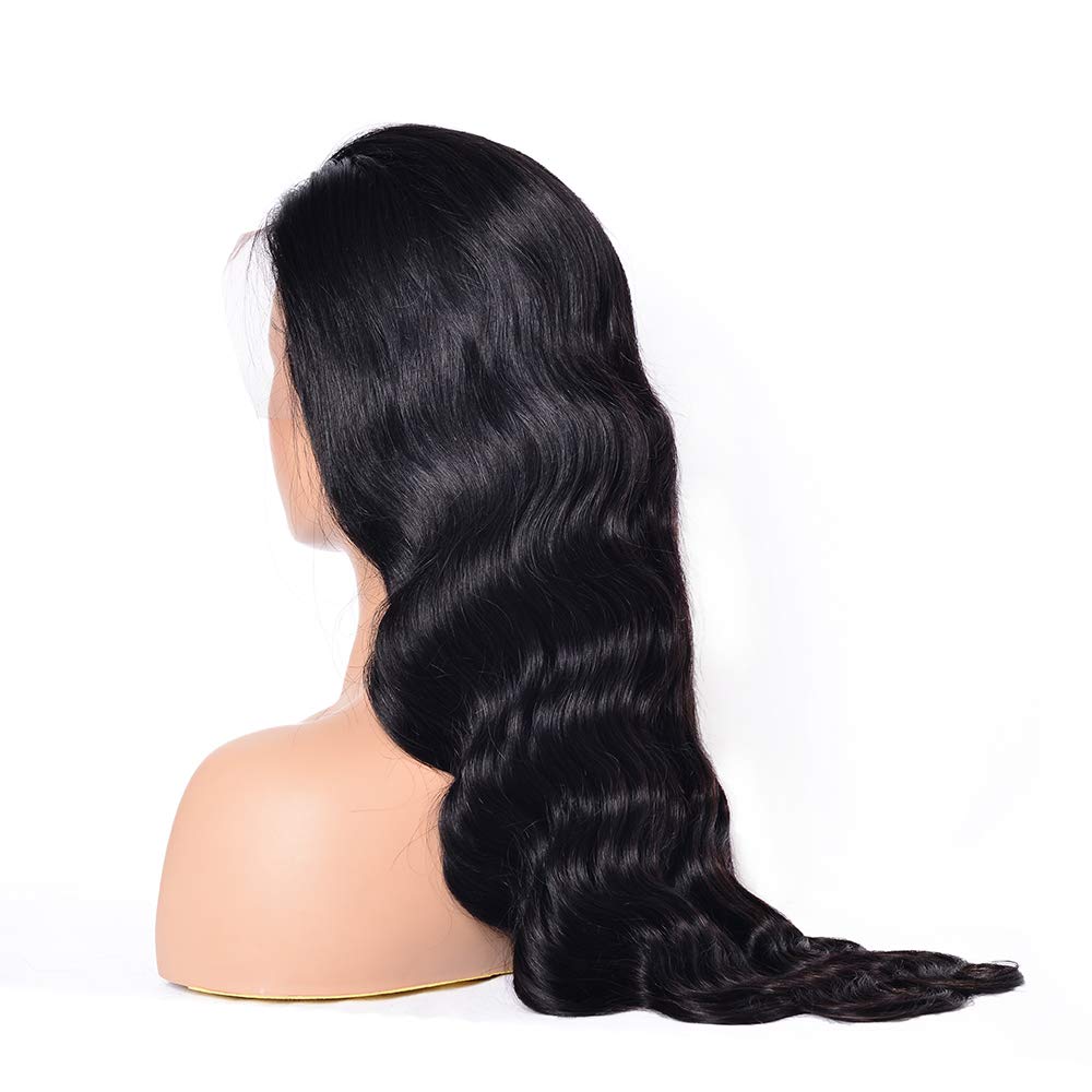 Lush Locks Styling  Body Wave Medium Brown Lace Wigs Human Hair 150% Density Pre Plucked with Baby Hair