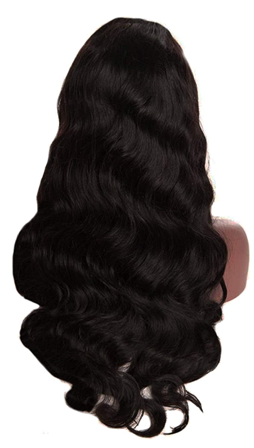 Lush Locks  Lace Wigs Remy Human Hair Pre Plucked with Baby Hair Body Wave Lace Wigs Natural Color