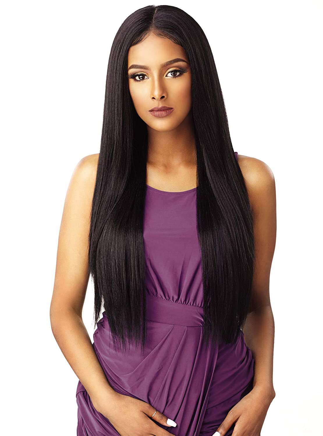 Lush Locks Synthetic Full Head Long Straight Hair Wig for Women.
