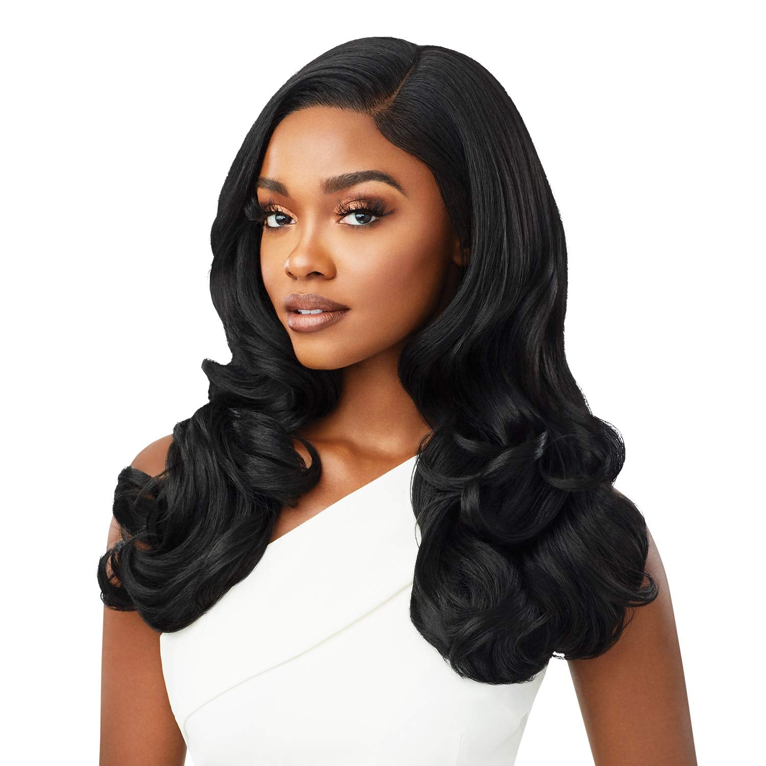 Lush Locks  Natural Looking Black Wavy Wig