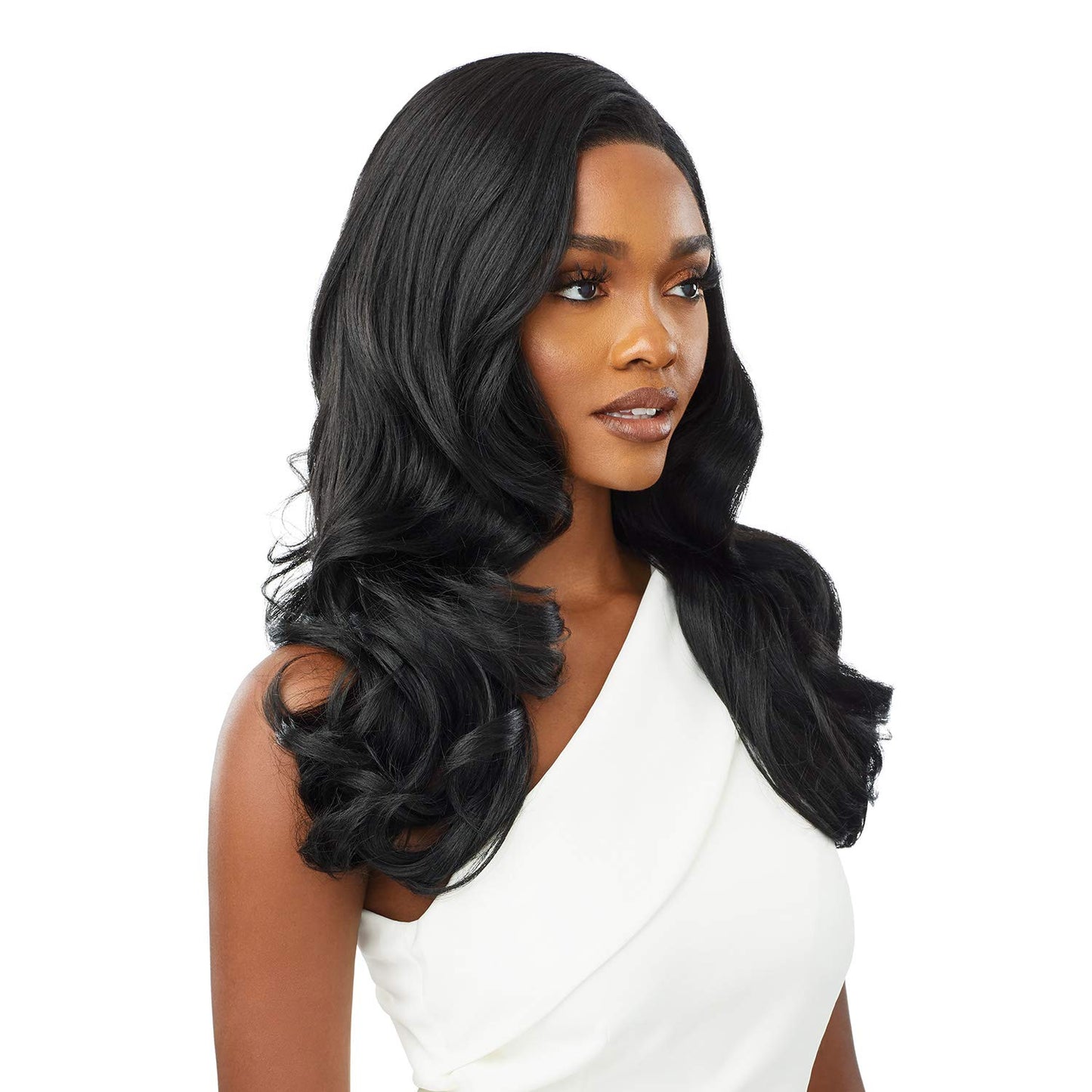 Lush Locks  Natural Looking Black Wavy Wig